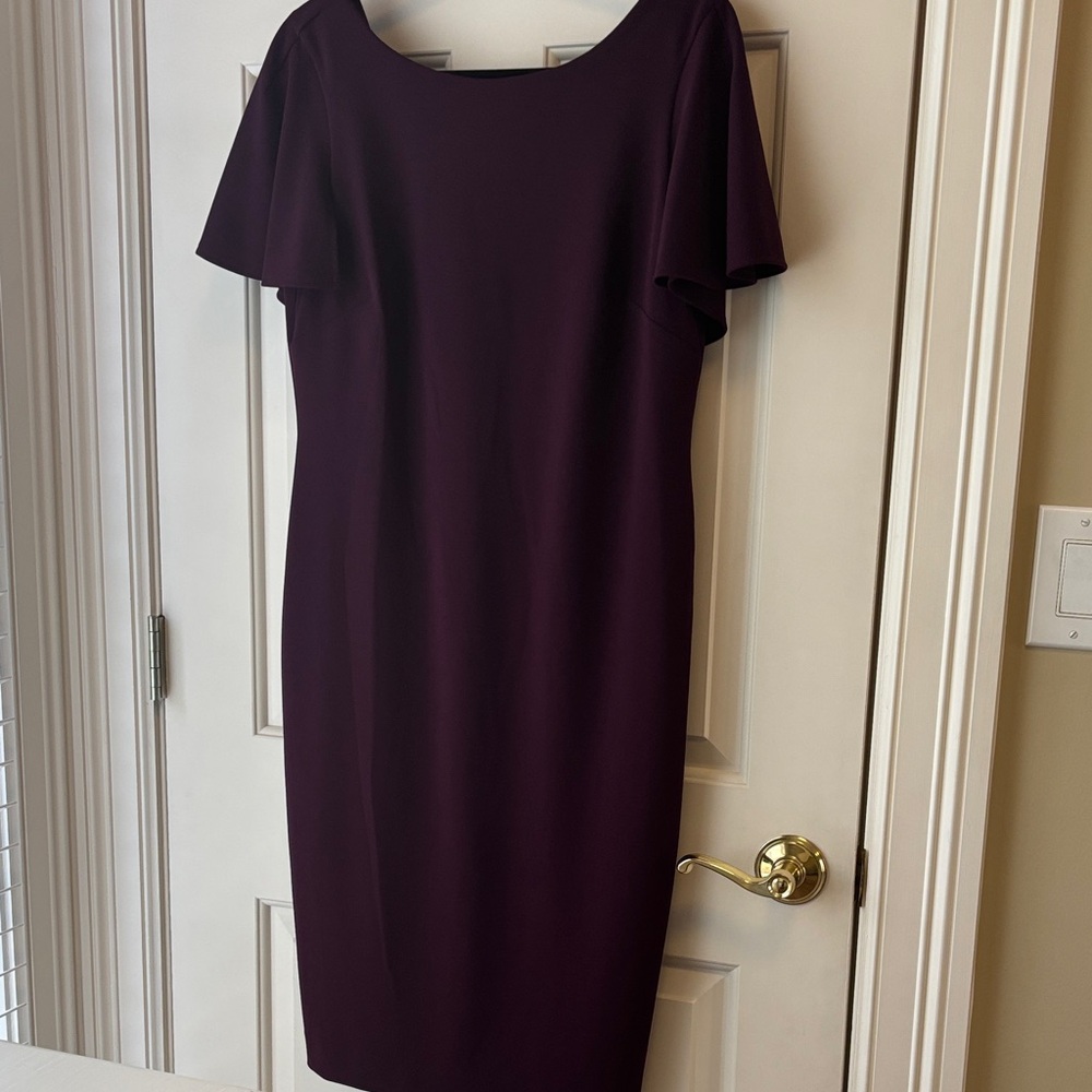 Calvin Klein Deep Purple Midi Dress